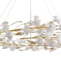 Lampa wisząca BOTANIKA złoto biała 150 cm