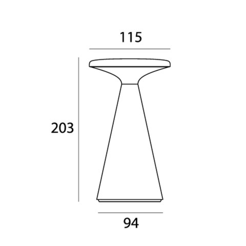 MAXLIGHT T0064 LAMPA STOŁOWA FUNGHI SZARA IP44 MAXLIGHT T0064 LAMPA STOŁOWA FUNGHI SZARA IP44