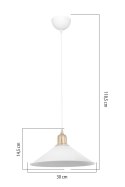 MDL.4157 MAYA LAMPA WISZĄCA BIAŁA/WHITE