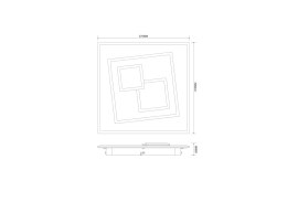 MS-3041S DUNK LAMPA SUFITOWA CZARNY/BLACK