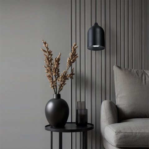 Metalowa lampa wisząca Nilo czarna 1xGU10 Metalowa lampa wisząca Nilo czarna 1xGU10