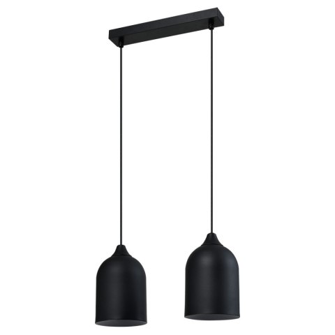 Metalowa lampa wisząca Nilo czarna 2xGU10 Metalowa lampa wisząca Nilo czarna 2xGU10