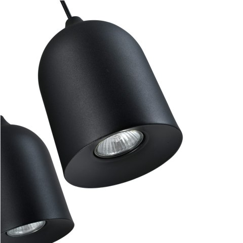 Metalowa lampa wisząca Nilo czarna 2xGU10 Metalowa lampa wisząca Nilo czarna 2xGU10