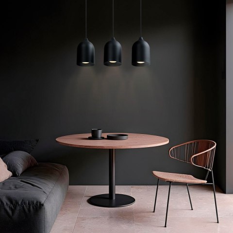 Metalowa lampa wisząca Nilo czarna 3xGU10 Metalowa lampa wisząca Nilo czarna 3xGU10