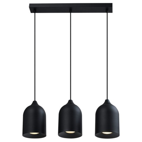Metalowa lampa wisząca Nilo czarna 3xGU10 Metalowa lampa wisząca Nilo czarna 3xGU10