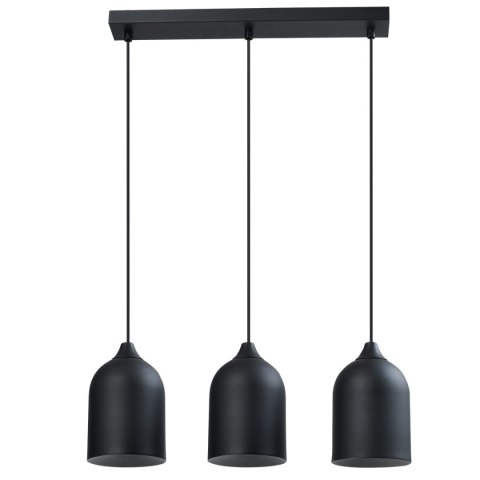 Metalowa lampa wisząca Nilo czarna 3xGU10 Metalowa lampa wisząca Nilo czarna 3xGU10