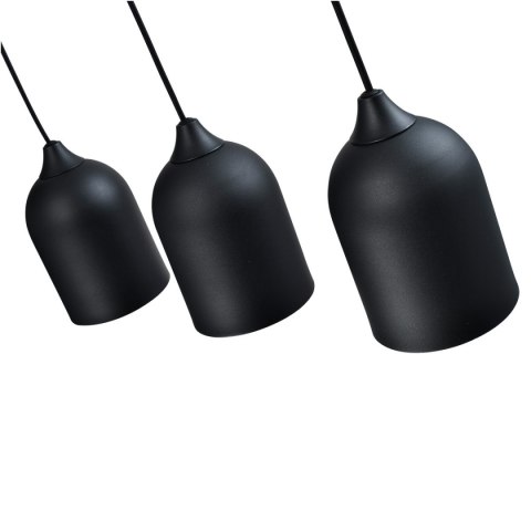 Metalowa lampa wisząca Nilo czarna 3xGU10 Metalowa lampa wisząca Nilo czarna 3xGU10
