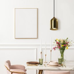 Metalowa lampa wisząca Nilo złota 1xGU10