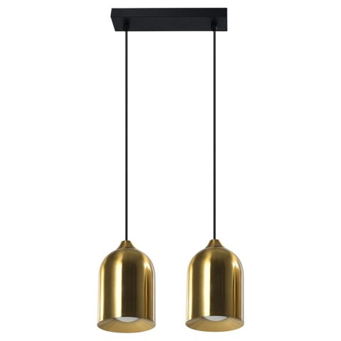 Metalowa lampa wisząca Nilo złota 2xGU10 Metalowa lampa wisząca Nilo złota 2xGU10