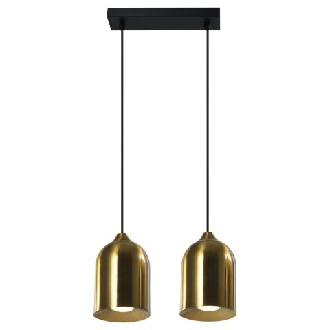Metalowa lampa wisząca Nilo złota 2xGU10 Metalowa lampa wisząca Nilo złota 2xGU10