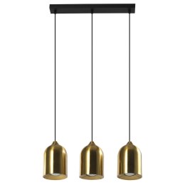 Metalowa lampa wisząca Nilo złota 3xGU10