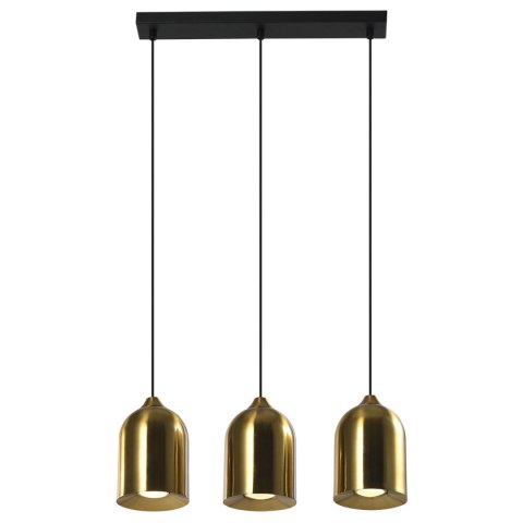 Metalowa lampa wisząca Nilo złota 3xGU10 Metalowa lampa wisząca Nilo złota 3xGU10