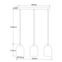 Metalowa lampa wisząca Nilo złota 3xGU10