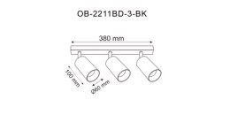 OB-2211BD-3-BK REN LISTWA CZARNA/BLACK