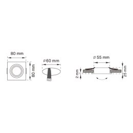 OB2211CL02-BL FINN OPRAWA SUFITOWA CZARNA/BLACK