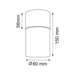 OB2221BD-1-BL VETRO LAMPA SUFITOWA CZARNA/BLACK