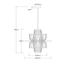 Ratanowa lampa wisząca Astra naturalna 1xE27