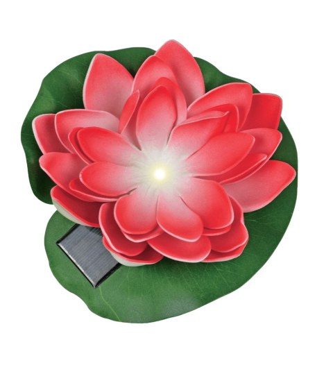 SW-5033-R DEKORACJA ZEWNĘTRZNA SOLARNA LED KWIAT LOTOSU CZERWONY/RED SW-5033-R DEKORACJA ZEWNĘTRZNA SOLARNA LED KWIAT LOTOSU CZERWONY/RED