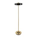 Lampa podłogowa ARTDECO czarno - złota 162 cm