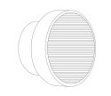 Lampa ścienna CARMELLO LED transparentna czarna 13,5 cm
