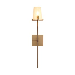 Lampa ścienna CLASSICO złota szklany klosz 62 cm