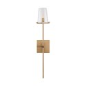 Lampa ścienna CLASSICO złota szklany klosz 62 cm