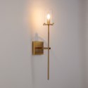 Lampa ścienna CLASSICO złota szklany klosz 62 cm