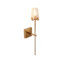 Lampa ścienna CLASSICO złota szklany klosz 62 cm