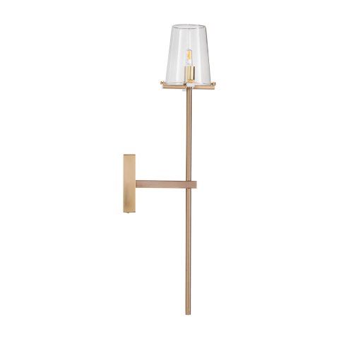 Lampa ścienna CLASSICO złota szklany klosz 62 cm Lampa ścienna CLASSICO złota szklany klosz 62 cm
