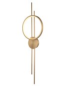 Lampa ścienna ECLIPTICA LED złota 100 cm