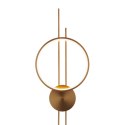 Lampa ścienna ECLIPTICA LED złota 100 cm