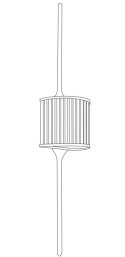 Lampa ścienna SERGIO-2 złota 90 cm