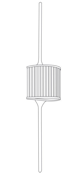 Lampa ścienna SERGIO-2 złota 90 cm Lampa ścienna SERGIO-2 złota 90 cm