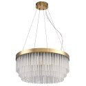 Lampa wisząca GLORIA LED kryształowa złota 60 cm
