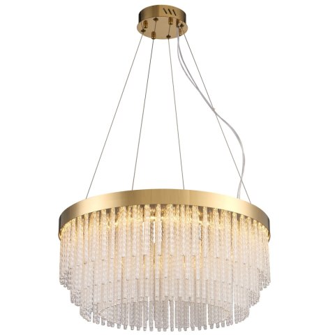 Lampa wisząca GLORIA LED kryształowa złota 60 cm Lampa wisząca GLORIA LED kryształowa złota 60 cm