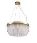 Lampa wisząca GLORIA LED kryształowa złota 60 cm
