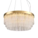 Lampa wisząca GLORIA LED kryształowa złota 60 cm