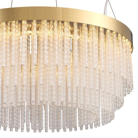 Lampa wisząca GLORIA LED kryształowa złota 60 cm Lampa wisząca GLORIA LED kryształowa złota 60 cm