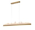 Lampa wisząca MONTANA LONG LED złota 125 cm