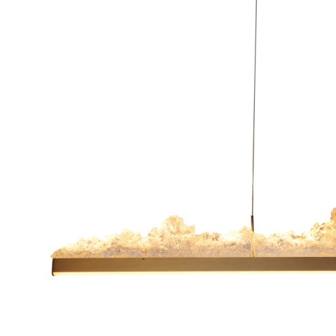 Lampa wisząca MONTANA LONG LED złota 125 cm Lampa wisząca MONTANA LONG LED złota 125 cm