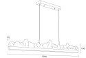 Lampa wisząca MONTANA LONG LED złota 125 cm