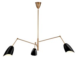 Lampa wisząca RAGNO czarna 150 cm