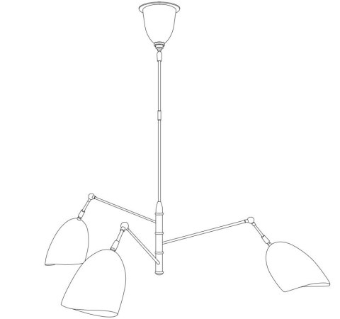 Lampa wisząca RAGNO czarna 150 cm Lampa wisząca RAGNO czarna 150 cm