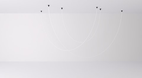 Lampa wisząca SNAKE LED wąż ledowy czarna 300 cm Lampa wisząca SNAKE LED wąż ledowy czarna 300 cm