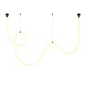Lampa wisząca SNAKE LED wąż ledowy czarna 400 cm Lampa wisząca SNAKE LED wąż ledowy czarna 400 cm