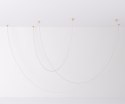 Lampa wisząca SNAKE LED wąż ledowy złota 300 cm
