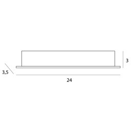 MAXLIGHT H0138 OPRAWA WPUSTOWA X-LINE, DO SKOMPLETOWANIA Z TRAFO HT0138