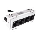 MAXLIGHT H180.04 OPRAWA WPUSTOWA MODULAR, DO SKOMPLETOWANIA Z MODUŁEM HM180 I TRAFO HT180