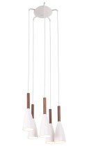 MAXLIGHT P0147 LAMPA WISZĄCA SOFT 5 BIAŁA