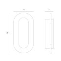 MAXLIGHT W0393 KINKIET TRAVERTINO OVAL 10W